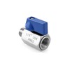 QWORK Mini Ball Valve, 4 Pack 1/4" NPT Female and
