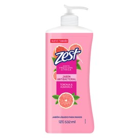 Zest Zest Jabon Liquido Para Manos Toronja y Albahaca 532Ml