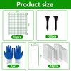 6 Pack Plant Protector, 12x14 Inch Metal Garden Cages for