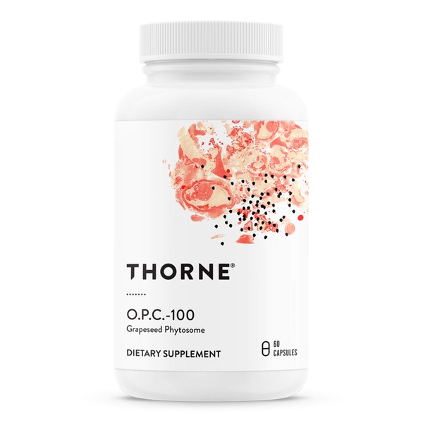 Thorne Grape Seed Extract (Formerly O.P.C.-100) - Grape Seed Phytosome for Antioxidant Support - 60 Capsules