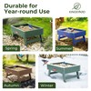 Kingsyard Ground Bird Feeder for Outdoors - Recycled Plastic Platform