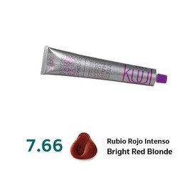 Kuul System Hair Color Cream  Kuul Tintes en crema 94 Tonos 94 Shades FUNNY COLORS Hair Dye Haircare Oil Neon Nourishing  3 oz. - Color: 7.66 - Bright Red Blonde