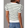 Dokotoo Striped Tops for Womens Fashion 2025 Summer Trendy Cute