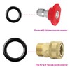 5 Pack Pressure Washer Spray Nozzles Tips + 40 Pcs
