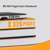 FOCUS DAY Leather Lined Notebook Journal, 320 Pages Hardcover Notebook
