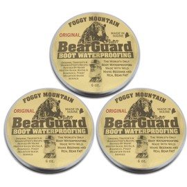 Foggy Mountain Boot and Leather Waterproofing - Beeswax and Bear Grease - 3 PackF