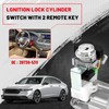 NYXCOMAN Ignition Switch Lock Cylinder with 2 Keys Without Chip