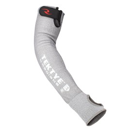 Radians RADT7418TS 13g TEKTYE™ A4 Cut Protection Sleeve 18" Length with Thumb Slot, Grey