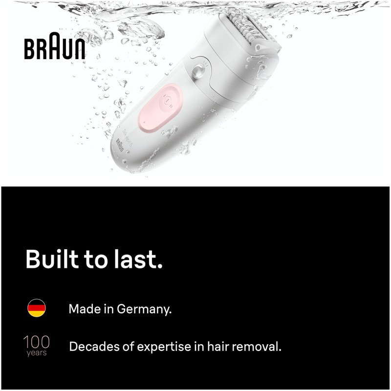 Braun Epilator Silk-épil 5, Hair Removal Device, Women Shaver &