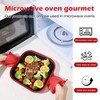 Microwave Grill Pan with Cover - Bacon Cooker, Crisper &