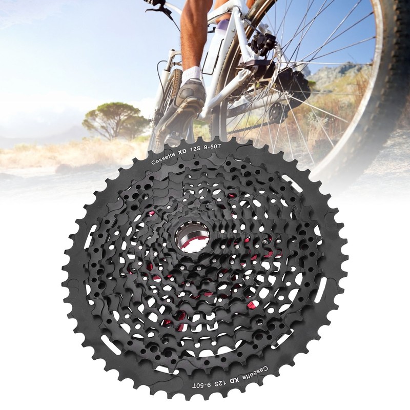 Bike Aluminium Alloy Flywheel 12 Speed 9‑50T Cassette Flywheel XD