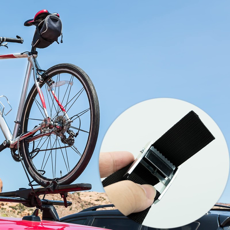6Pcs Ratchet Straps with Quick Release Cam Bukle Heavy Duty
