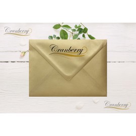 Pack of 10 C6 Gold Envelopes Metallic Pearl Gummed 114mm x 162mm. Suitable for Greetings Cards, Birthday, Christmas, Vouchers, Tickets, Commercial, Invitations and Everyday use.