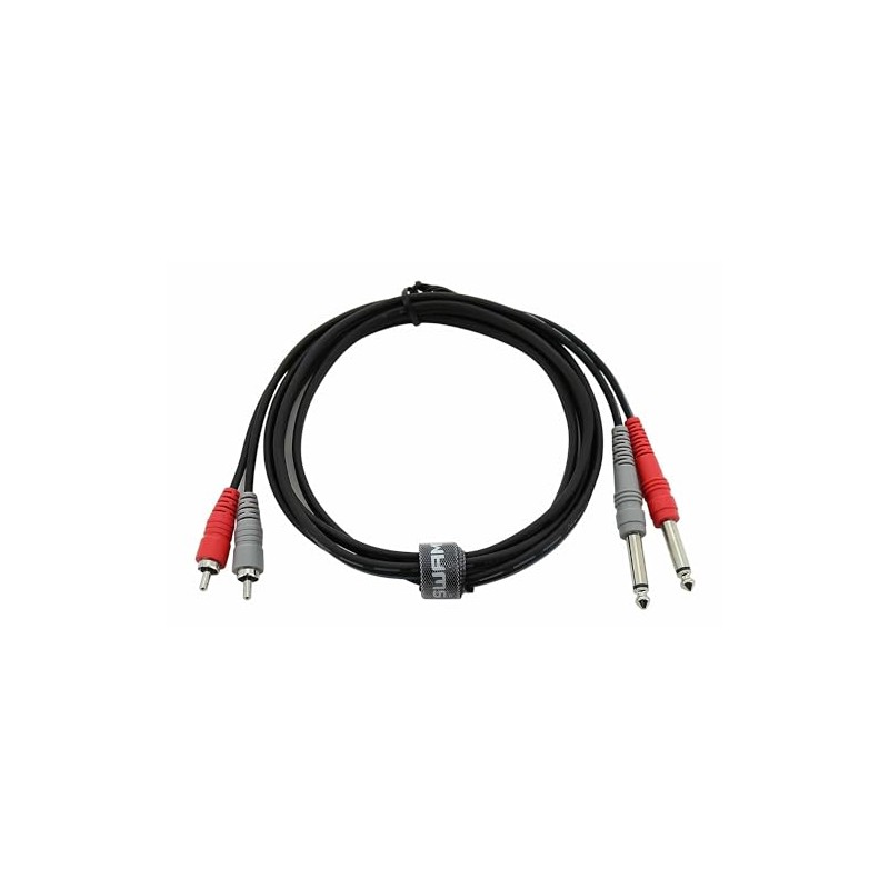 Swamp Dual 1/4" Jack to RCA Cable - Stereo 6.5mm