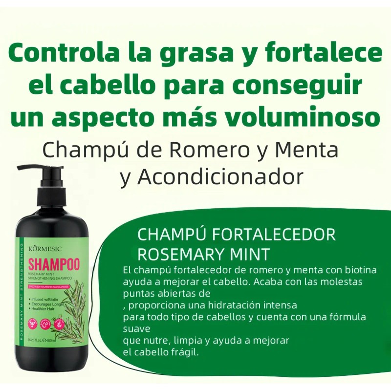 Shampoo Cola Caballo Romero Y Keratina Acelera Crecimiento