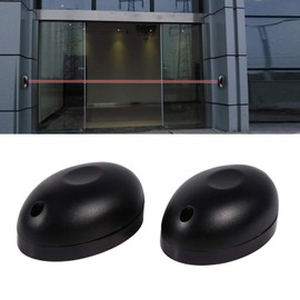 Single Beam Infrared Sensor,Photoelectric Infrared Detector Alarm for Gate Door Window Home Security System School Office Building Hospital