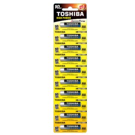 Toshiba Size AAA High Power Alkaline Batteries, LR03GCP-BP1X10