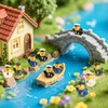 40pcs Mini Veteran Tribute Ducks, Resin Miniature Military Soldier Ducks