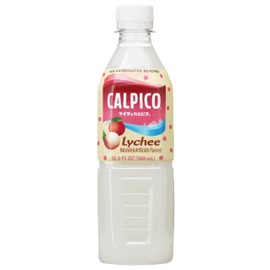 CALPICO Lychee, Non-Carbonated Drink, Japanese Beverage Contains Lychee Juice Concentrate, Sweet and Tangy Asian Drink, 16.9 FL oz. (Pack of 24)