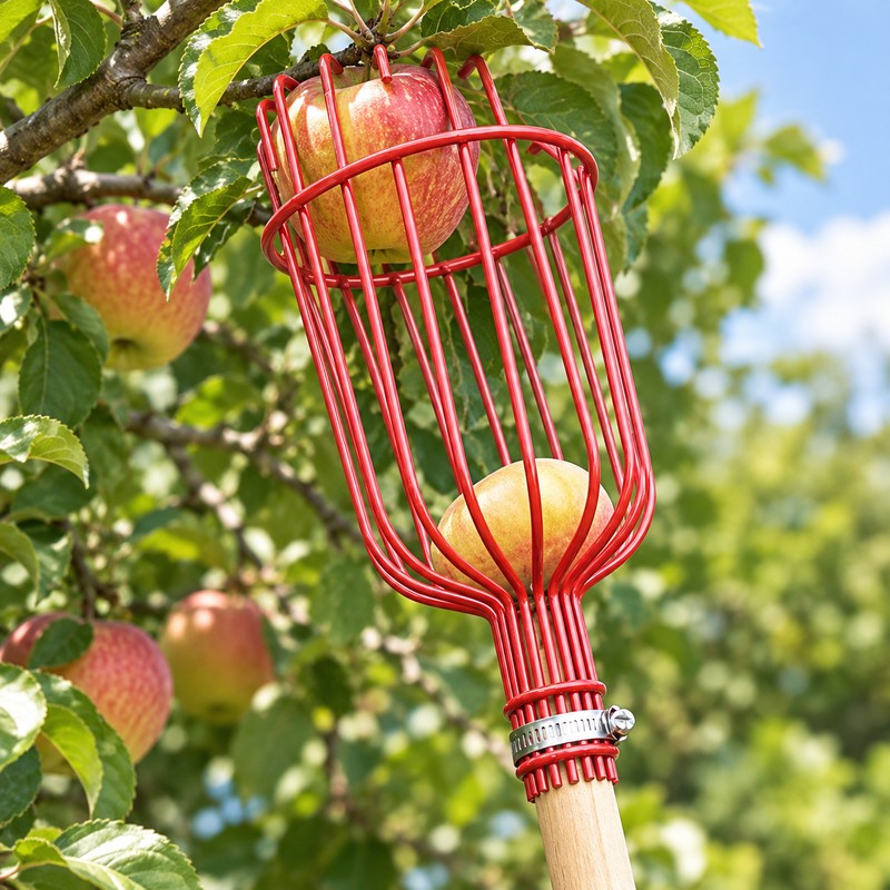 Fruit Picker Tool for Harvesting Apples and Peaches – High-Reach