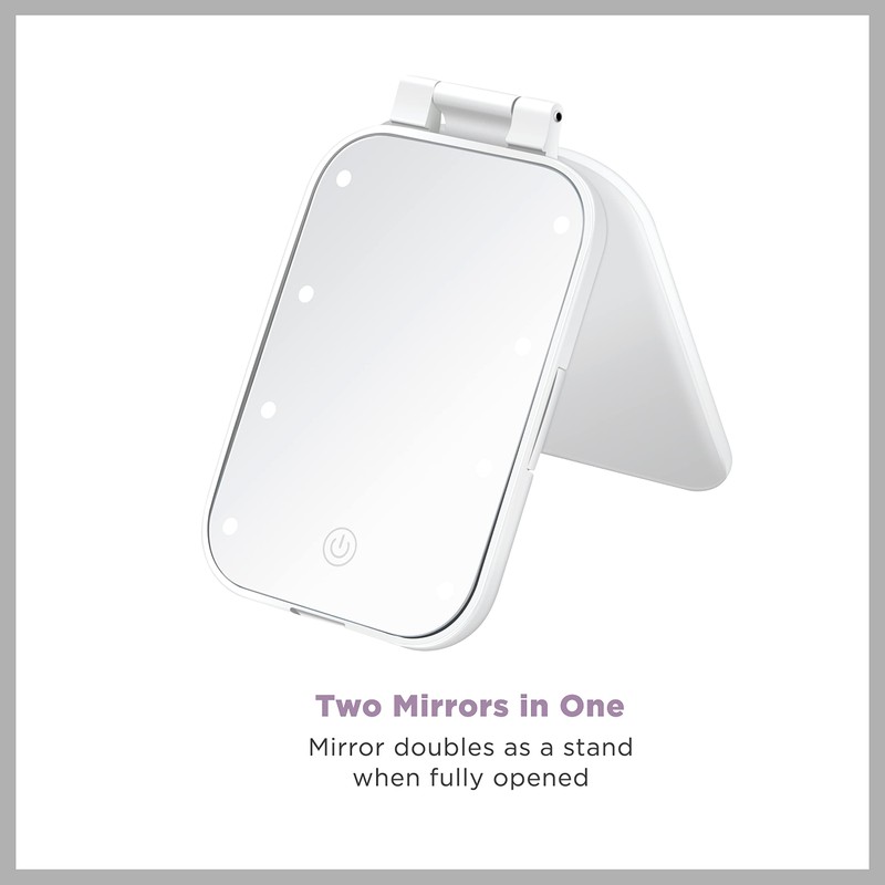 Conair Lighted Makeup Mirror, LED Vanity Mirror, 1X/3X Magnifying Mirror,