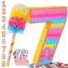 Number 7 Pinata for Birthday Party Decorations, Unicorn Mermaid Theme