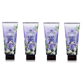 Kose Precious Garden Body Milk, Relaxing Flowers, 7.1 oz (200 g) x 4 Packs