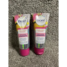 Bioré Biore Brightening Exfoliating Scrub Yuzu Lemon + Dragon Fruit 3.5 Oz Lot Of 2