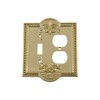 Nostalgic Warehouse 720079 Meadows Switch Plate with Toggle and Outlet,