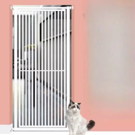 A. 고양이 방묘문 200cm 펫도어 현관 철망 펜스 흰색 안전문 [Q. 사용폭 167174c] Cat Door 200cm Pet Door Entrance Wire Fence White Safety Door [Q. Usage Width 167174c]