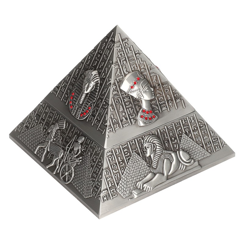 Metal Ashtray Innovative Decor Gifts Smoking Set Egyptian Pharaoh Pyramid