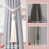 Pretty Jolly 2 Pack Long Tassel Curtain Tiebacks Handmade Braided