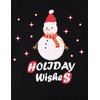 ABeCue Matching Christmas Pajamas for Family with Holidays Wishes Snowman