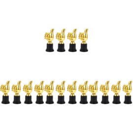 LIOOBO 16 PCS Kids Awesome Trophy Bee Toy Mini Trophy Adult Gift Grammy Trophy Home Desktop Decor Dandy Award Certificates Plastic Golden Child