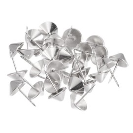 sourcing map Loss Prevention Flat Head Pins for Anti-theft Nail, Tags Compatible, Stainless Steel Thumb Tacks Pins, Pack of 200