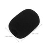 CAXUSD 50pcs Foam Microphone Windscreen Black Noise Reduction Cover for