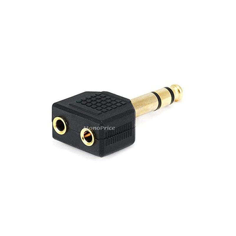 Monoprice 107216 6.35-mm Stereo Plug to 2 x 3.5mm Stereo