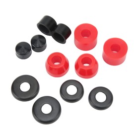 Skate Board Bushing Damping Set, PU Damping 90A Skateboard Bushings Replacement Part for 4 Wheel Skateboard(Red)