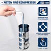 6”Piston Ring Compressor, Adjustable Ratchet Piston Installer Tool Removal Tool