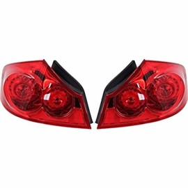 Fits 07-08 Infiniti G35 Sedan / 09-13 Infiniti G37 Sedan /10-12 Infiniti G25 Sedan Left & Right Set Tail Lamp Assemblies Quarter Mounted