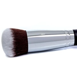 Beauty Junkees Cepillo de Base de Polvo Mineral para La Cara - Brocha para Polvo de Acabado para Polvo Prensado, Brocha para Polvo de Fijación para Polvo Suelto, Brocha Redonda de Base Kabuki, Sintéti