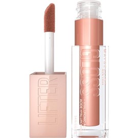 Maybelline Lifter Gloss Lip Gloss Makeup With Hyaluronic Acid, Hydrating, High Shine, Hydrated Lips, Fuller-Looking Lips, Stone, 0.18 fl. oz.