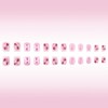 24Pcs White French Press on Nails Short Square XUNCUNFAN Fake