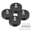Wukong Rubberised Magnets Diameter 22 mm, Pack of 4 Strong