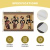 Black Women Placemats Set of 6, African Ethnic Dress Tribal