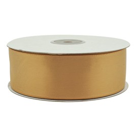 Lassos Boutique 1.5" x 50 Yard Single Faced Inch Satin Ribbon Art Sewing Party Favor Gift Christmas Birthday Ribbon (Old Gold)