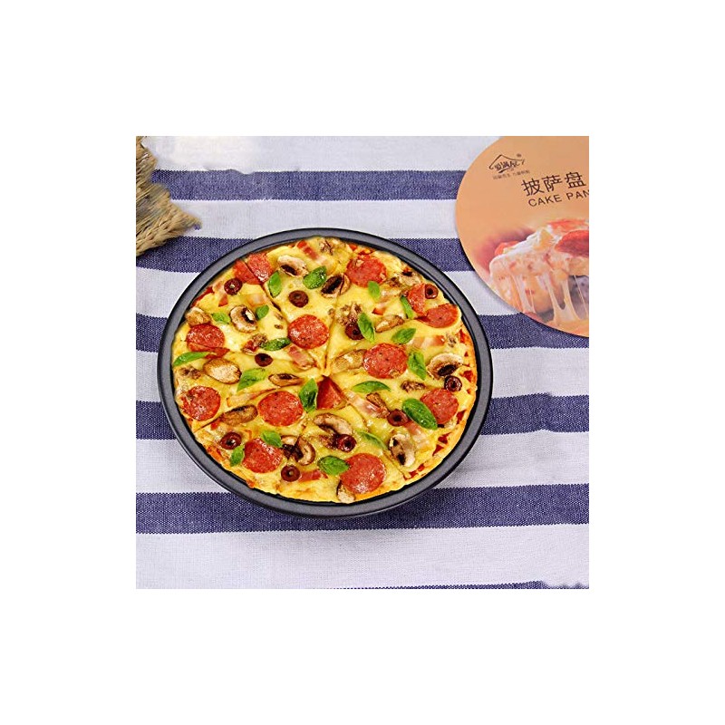 LaiYHe, 12" Pizza Pan Professional Premium Deep Dish Non-Stick Bakeware,