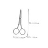VICASKY 1set Stainless Steel Beauty Scissors Small Eyebrow Trimming Tools