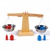Montessori Wooden Balance Beam Weighing Scale Early Childhood Education Tools