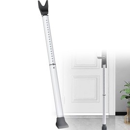 Door Security Bar Door Stopper Adjustable Sliding Patio Door Bar Heavy Duty Door Jammer Door Barricade Security Bars for Front Door Window Apartment Travel Hotel